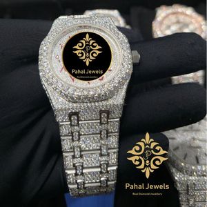 Reloj de Diamantes de Lujo para Mujer Pahal Jewels, Caja Redonda de Acero Inoxidable de 38 mm, Reloj de Cuarzo Analógico de Moda - Product Image 4