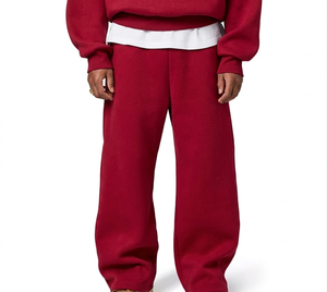 Pantalon de survêtement OEM pour femme en molleton 100 % coton épais 380 g/m², respectueux de l'environnement, avec cordon de serrage à la taille, couleurs personnalisables, prix usine - Product Image 4