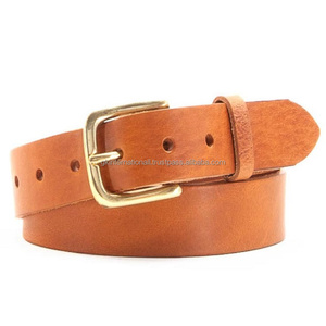 Cinturón informal de moda para hombre de cuero de vaca de grano completo tostado para jeans o cinturón Adecuado para fines de regalo en Fabricante Mayorista - Product Image 4