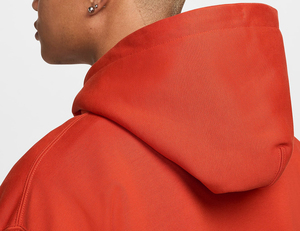 <b>Men</b> Hooded Sweatshirt Solid <b>Red</b> Cotton Fleece Casual Oversized Fit Autumn Style Fashion <b>Hoodie</b> - Product Image 5