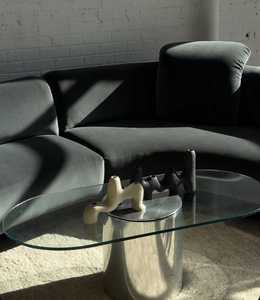 Support de bougie en céramique rayé rond fait main pour table, décoration intérieure, restaurant et rituels religieux par UO INDIA - Product Image 2