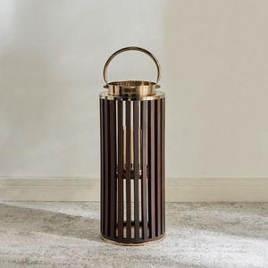 Venta al por Mayor de Portavelas de Metal y Madera de Acero Inoxidable, Faroles Redondos Hechos a Mano - Product Image 3