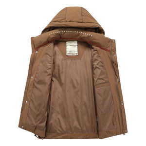Chaleco de Invierno Personalizado para Hombre, Estilo Aviador, Chaqueta Bomber Marrón y Negra, Transpirable, Estilo Casual - Product Image 4