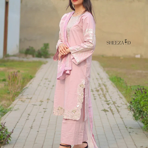 Shalwar Kameez traditionnel pakistanais pour femmes, confortable, en coton doux, plusieurs couleurs, design personnalisé - Product Image 2