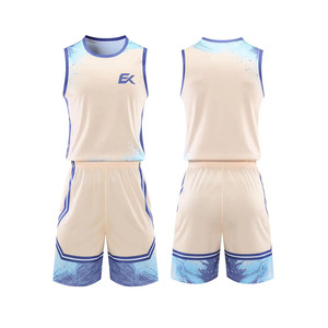 Conjunto de Camiseta de Baloncesto Sublimada Personalizada, Camiseta sin Mangas para Hombre con Pantalones Cortos, Ajuste Regular, Transpirable, para Todas las Temporadas, Ropa Deportiva para Adultos - Product Image 1