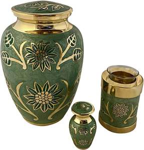 Urna Funeraria de Acero Inoxidable Ecológica y Personalizable para Cenizas de Adultos, Color Personalizado, Artesanía Uzair, Uttar - Product Image 4