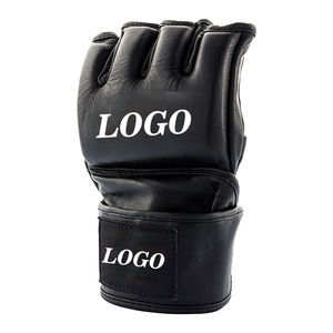 Gants de boxe MMA professionnels en cuir et polyester sur mesure de haute qualité, respirants, anti-humidité, avec fermeture auto-agrippante, pour l'extérieur - Product Image 6