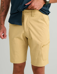 Pantalones Cortos de Pesca Color Caqui UPF 50, Ligeros, con Bolsillos Delanteros con Cremallera y Logotipo, Protección para las Rodillas, Tipo Wader - Product Image 6