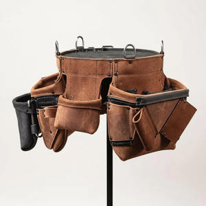 100%original Leather premium leather <b>tool</b> belt Pouch Construction <b>Tool</b> Belt Quick Release for <b>Carpenter</b> Construction for Sale - Product Image 5
