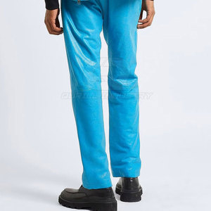 Pantalon en cuir de luxe pour homme – Coupe élégante, matière douce et de qualité supérieure, intérieur lisse et confortable, style moderne et décontracté, respirant – Idéal pour les amateurs de mode - Product Image 6