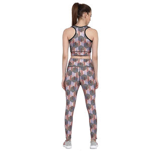 Conjunto Deportivo para Mujer, Diseño Sólido, Ropa de Gimnasio, Yoga, Sublimación, Conjuntos de Ejercicio - Product Image 2