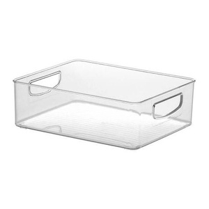 Bandeja de Servir Moderna de Acrílico Transparente para Vajilla, Uso en Sala de Estar, de Una Sola Capa, Forma Rectangular, Acabado Pulido - Product Image 1