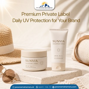 Crema de Protección Solar de Marca Privada SPF 50+ PA++++ Protección UVA UVB Cuidado Solar Diario para Rostro y Cuerpo - Product Image 1