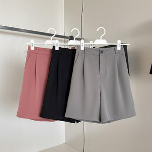 Pantalones Cortos Deportivos de Cintura Alta para Mujer, Ajuste Regular, Elásticos, Transpirables, Impermeables, con Cordón, para Gimnasio, Natación, Actividades al Aire Libre, con Remaches y Flores - Product Image 3