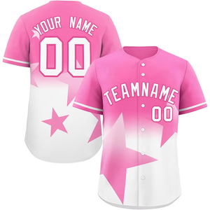 เสื้อเบสบอลปักลายตามสั่ง สไตล์ยูนิฟอร์มซอฟต์บอล เสื้อเบสบอลผู้ชายแบบกำหนดเอง - Product Image 2