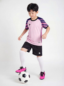 Ensemble de maillots de football personnalisés pour enfants de qualité supérieure, directement de l'usine, SC02, séchage rapide, respirant, transfert thermique, uniforme d'équipe pour jeunes, 100% polyester - Product Image 6