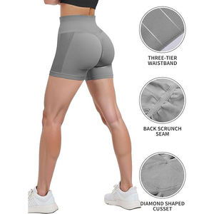 Shorts Deportivos de Cintura Alta para Mujer, con Tacto de Cachemira, Sensación de Lujo, Ultra Suaves, para Yoga y Entrenamiento - Product Image 3
