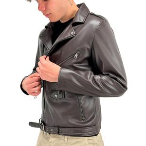 Premium Selling Men's Wear Clothing PU <b>Genuine</b> Sheepskin Leather Jackets Men's Winter Imperial Moto Jacket In Low MOQ - Product Image 3