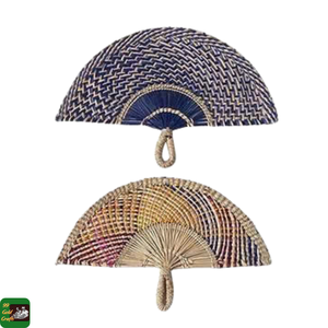 Éventail en jonc de mer naturel, artisanat en jonc de mer pour décoration de fête, mariage, maison, cadeau, décoration murale, style rustique fait main du Vietnam - Product Image 3
