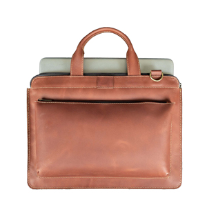 Housse pour ordinateur portable en cuir véritable de haute qualité, portable, grande capacité, pochette pour chargeur, comprend un chargeur, une souris et des accessoires - Product Image 4
