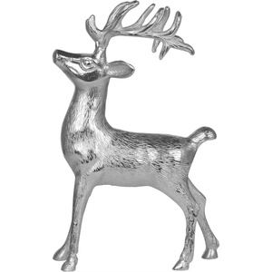 Conjunto de esculturas modernas de renos plateados, decoración de mesa de metal, figurita de lujo para el hogar, estatua decorativa de animal para interiores. - Product Image 6