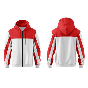 Sweat à capuche zippé en molleton de coton, confortable et décontracté, avec impression de logo, pour hommes, femmes et jeunes, veste à capuche d'entraînement, vêtements de sport - Product Image 1