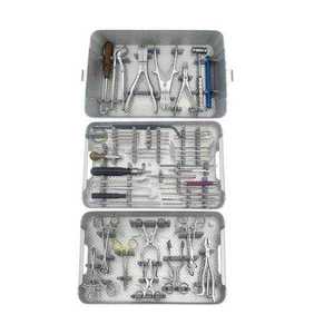 Kit d'instruments chirurgicaux vétérinaires pour plaques orthopédiques, en acier inoxydable, pour la chirurgie osseuse animale, instruments de base - Product Image 4