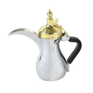 Elegante tetera árabe Dallah de metal, decoración para el hogar, adorno para la sala de estar y la mesa, cafetera Dallah para la mesa de boda. - Product Image 4