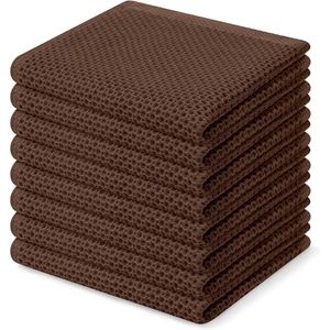 Set di 8 Strofinacci da Cucina in Cotone 100% a Nido d'Ape, Ultra Morbidi e ad Asciugatura Rapida, 30x30 cm - Product Image 1