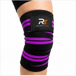 Vendas de compresión profesionales de alta calidad para rodillas: potente compresión, ajuste cómodo y estabilidad mejorada para entrenamiento con pesas. - Product Image 6