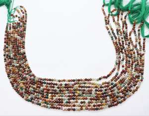 Cuentas de Jaspe Natural de Desierto AAA en Forma de Rondelle de 3 MM, Cuentas de Jaspe Facetadas de 13 Pulgadas, Forma de Rondelle de Jaspe de Lujo - Product Image 4