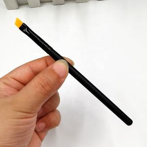Cepillo de cejas con corte en ángulo, brocha para cejas y delineador de pelo amarillo y naranja, con nombre de marca personalizado - Product Image 2