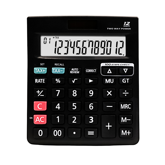 12 Digit Factory Supply Calculators Original Dual Power Office Desk 120T Solar Energy Calculadora Calculator Desktop