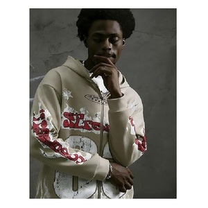 Men's Y2k Number Graphic Zip Up Hoodie Sweatshirt <b>Gothic</b> Long Sleeve Hooded Casual <b>Jacket</b> Streetwear - Product Image 5