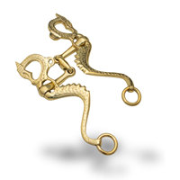 Bit Kuda Baja Anti Karat dengan Cincin Lepas, Bit Latihan Snaffle Premium, Perlengkapan Berkuda Inggris dan Barat, Tahan Lama