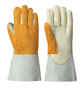 ถุงมือเชื่อมหนังป้องกันความร้อน ระบายอากาศได้ดี สไตล์ใหม่ รับผลิตตามแบบ OEM พร้อมสกรีนโลโก้ของคุณเอง ขายดี - Product Image 6