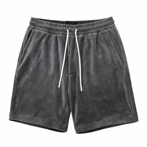 Shorts d'entraînement pour hommes, style streetwear, respirants, légers, personnalisables, motif uni, tissu en toile écologique, séchage rapide - Product Image 5