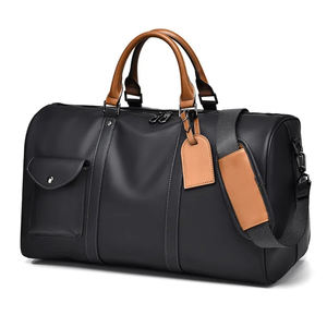 En stock, sac de voyage unisexe de haute qualité, imperméable, grande capacité, en cuir PU, tendance - Product Image 1