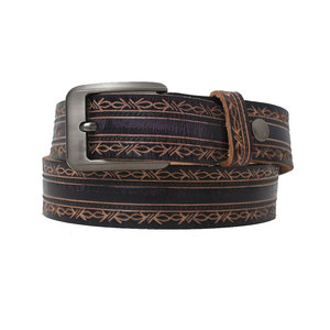Cinturón de Cuero para Hombre a la Moda con Hebilla de Pin, Estilo de Diseñador, Cinturón de Cuero Genuino para Hombre, Cinturón de Cintura de Cuero para Hombre, Personalización de Marca - Product Image 1