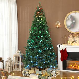 Albero di Natale LED RGB Dinamico Preilluminato da 2,3 m con Telecomando, Timer Giornaliero, Design Pieghevole, Facile Montaggio - Product Image 2