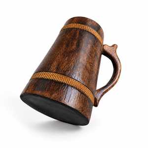 High Quality Eco-Friendly Wooden Coffee Mug Artisan Made From India with Customized Color <b>Tea</b> <b>Cups</b> & <b>Saucers</b> - Product Image 1
