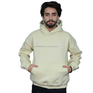 Sweat-shirt à capuche en coton américain ivoire pour homme, sans droits d'importation, polaire doux, personnalisable, streetwear, chaud, décontracté - Product Image 1