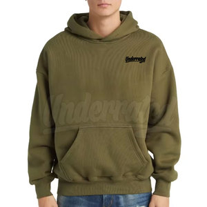 Sweat-shirts à capuche amples pour hommes, coupe oversize, en coton épais, vêtements décontractés de style urbain, design personnalisé, fournisseur pour commandes en gros - Product Image 2