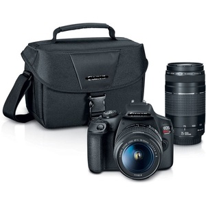 Meilleure Offre : Appareil Photo Reflex Numérique T7 avec Objectifs 18-55mm et 75-300mm, Stabilisation Optique de l'Image 4K/8K, Japon - Product Image 1