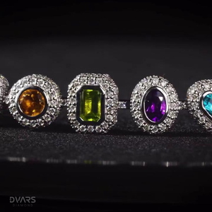 Pendentif/Charmes de luxe en moissanite multiforme arc-en-ciel plaqué or 18 carats, bijoux de fête en argent 925 pour hommes, femmes, enfants, unisexe - Product Image 4