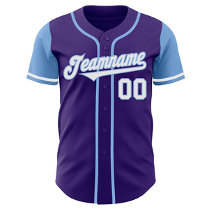 Maillots de baseball/softball brodés 100% polyester respirant à séchage rapide à manches courtes unisexe pour adultes personnalisables avec les noms d'équipes - Product Image 4