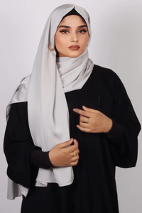 Luxury Hijab Scarf Printed Design Soft <b>Silk</b> Feel <b>Head</b> <b>Wrap</b> Shawl OEM ODM Manufacturer Private Label - Product Image 2