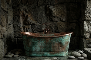 Bañera de Cobre de Diseño Artesanal, Último Modelo, Hecha a Mano, de Lujo, Duradera y Tradicional, para Hoteles, Resorts y Decoración de Baños de Spa - Product Image 5