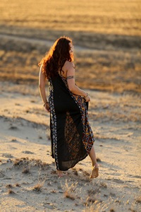 Vestido Maxi Boho para Mujer, Sin Mangas, Estampado Geométrico, Línea A, Verano, Playa, Vacaciones, Uso Diario, Tejido de Rayón - Product Image 6
