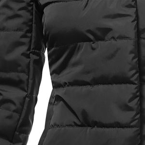 Manteau long matelassé pour femme, style parka, avec capuche, respirant, écologique, chaud pour l'hiver - Product Image 5